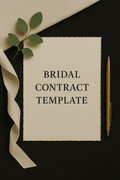 Bridal Contract Template