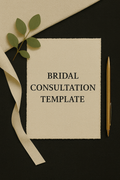 Bridal Consultation Template